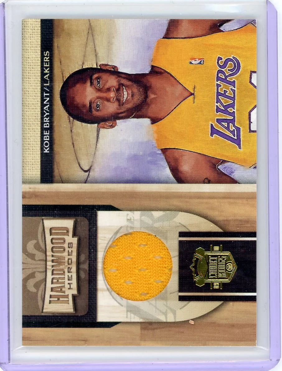 Kobe Bryant 2010 Panini Court Kings Hardwood Heroes game-used relic #'d 207/299