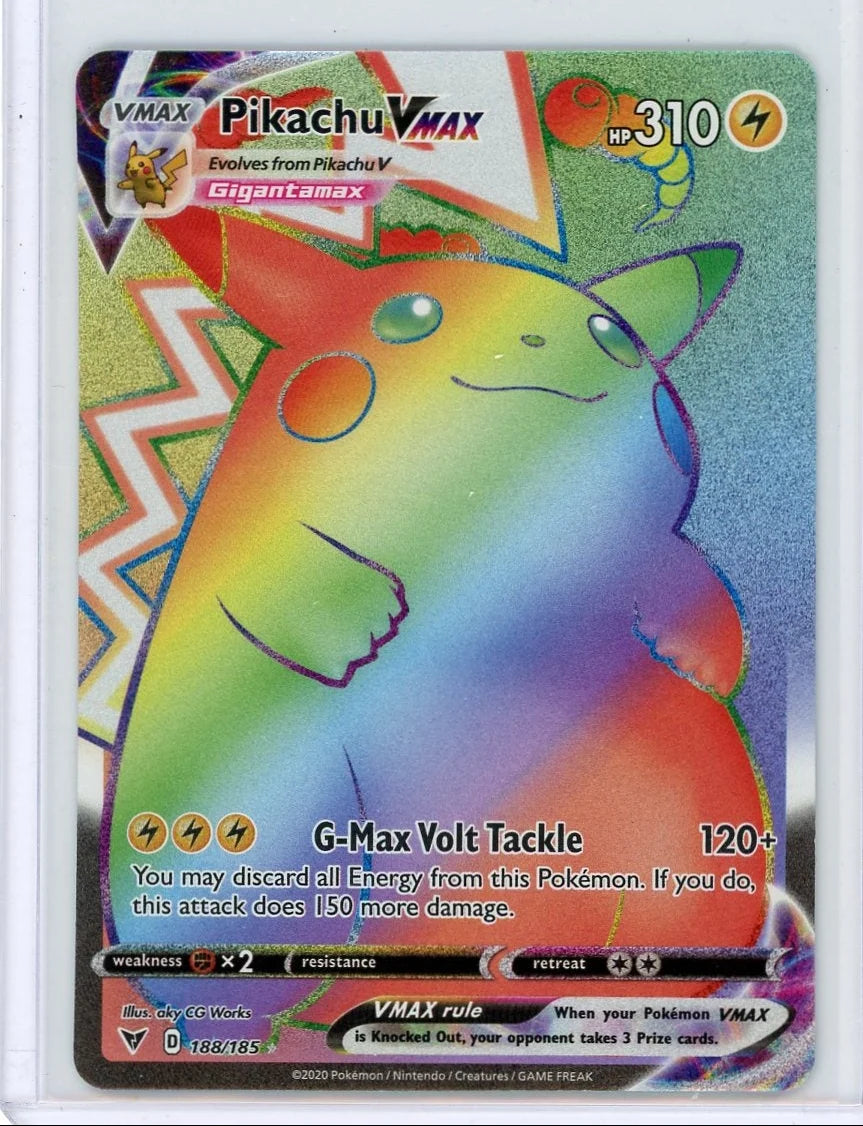 Pikachu VMAX 2020 Pokemon Vivid Voltage Secret rare #188/185