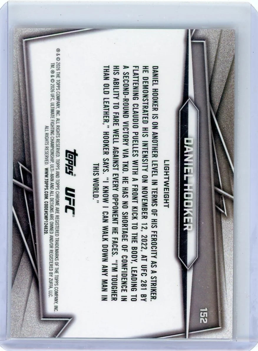 Daniel Hooker 2026 Topps Chrome UFC Orange Mini Diamonds Refractor (Mega Exclusive) #'d 20/25