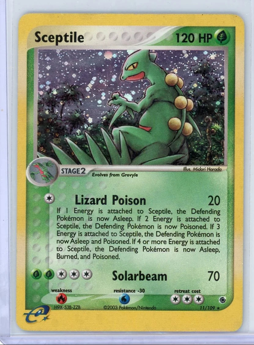 Sceptile Pokémon Ruby & Sapphire Reverse Holo #11/109