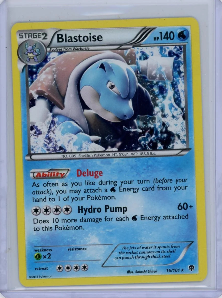 Blastoise Pokémon Plasma Blast Holo #16/101