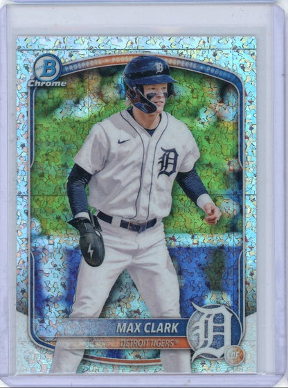 Max Clark 2025 Bowman Chrome Diamond speckle ref.