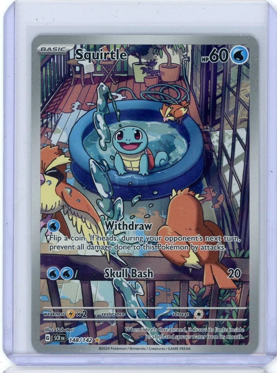 Squirtle Pokémon Stellar Crown Illustration Rare #148/142