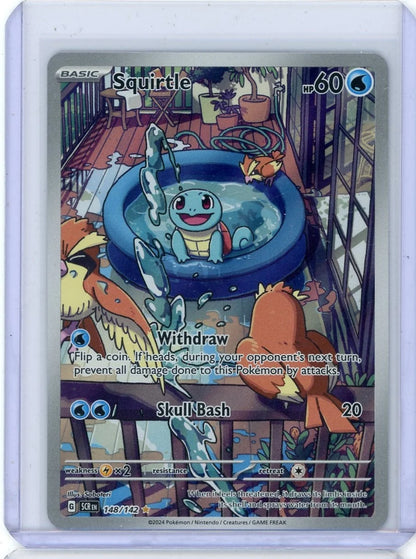 Squirtle Pokémon Stellar Crown Illustration Rare #148/142