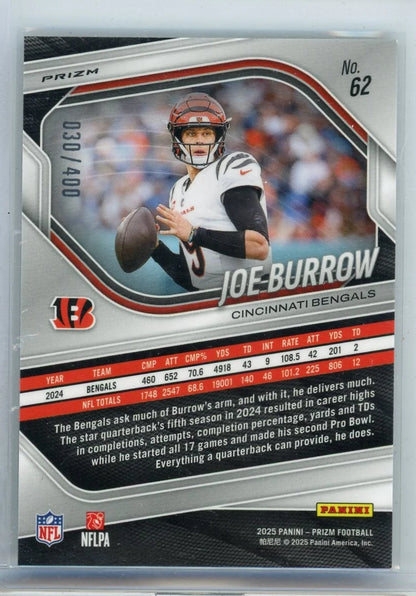 Joe Burrow 2025 Panini Prizm Pandora #'d 030/400
