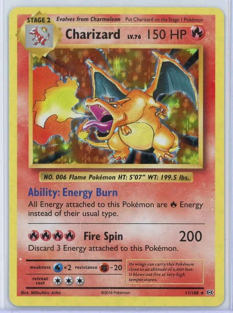 Charizard Pokémon Evolutions Holo #11/108