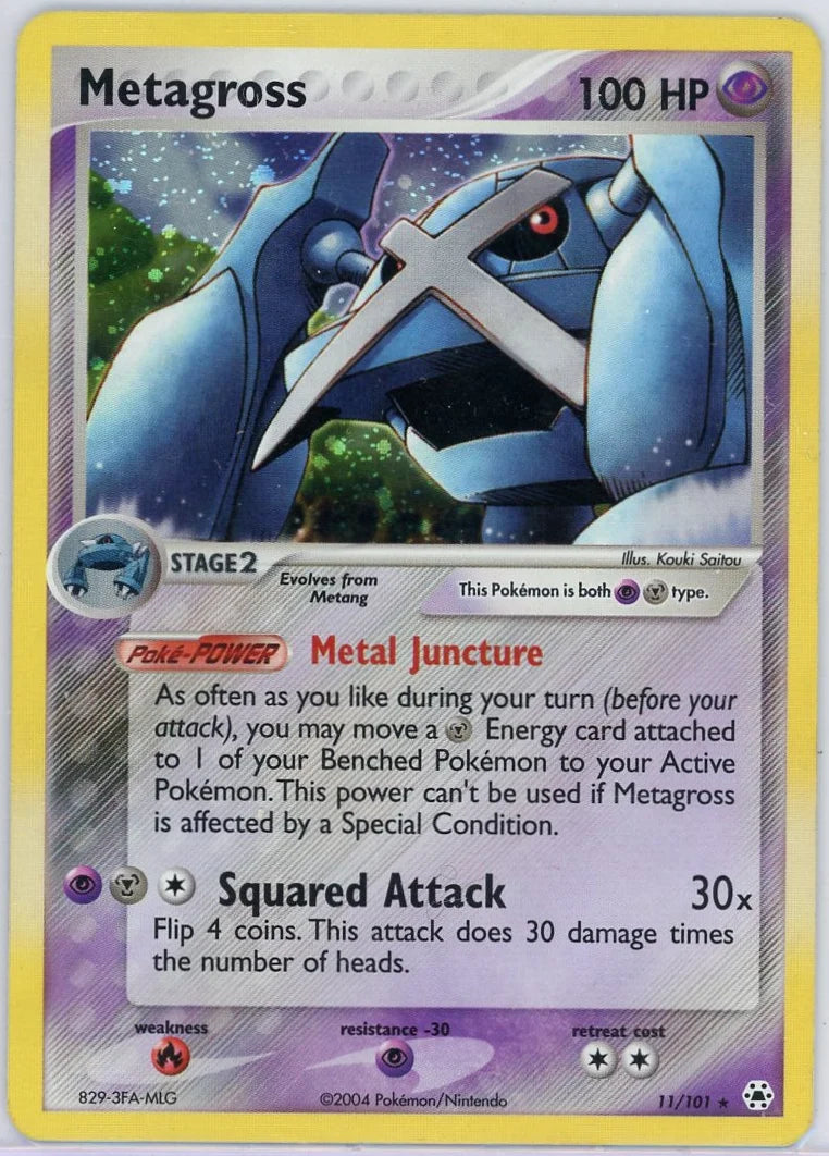 Metagross Pokemon EX Hidden Legends holo #11/101