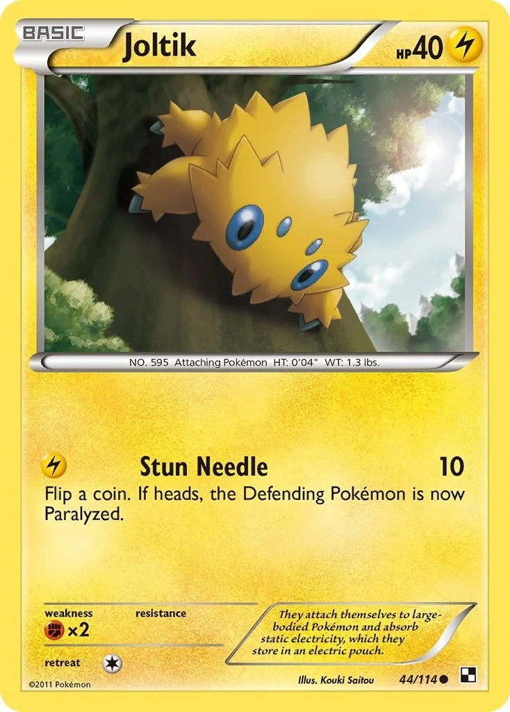Joltik (44) (44/114) (Black and White) (BLW)