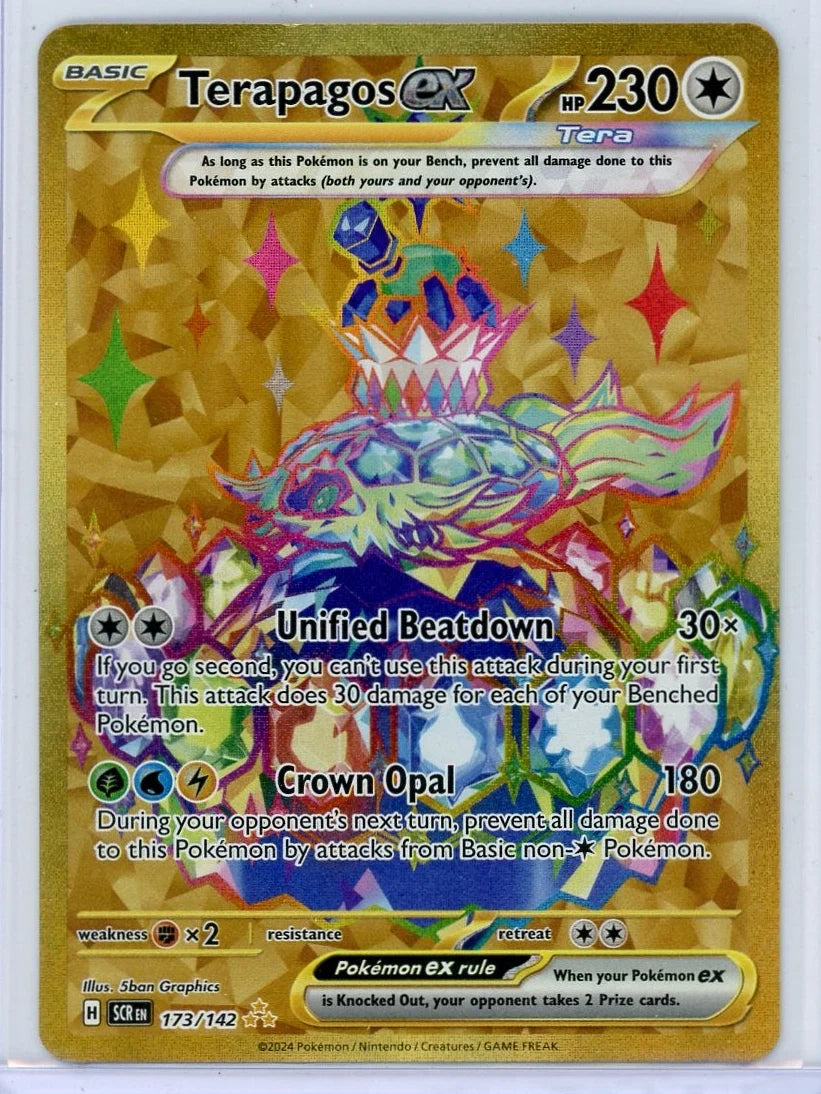 Terapagos ex Pokémon Stellar Crown Hyper Rare #173/142