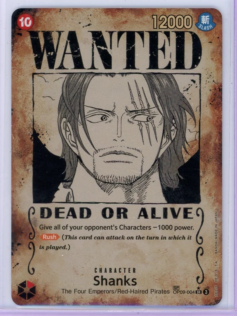 Shanks One Piece Emperors In The New World Wanted Poster (OP09-004)