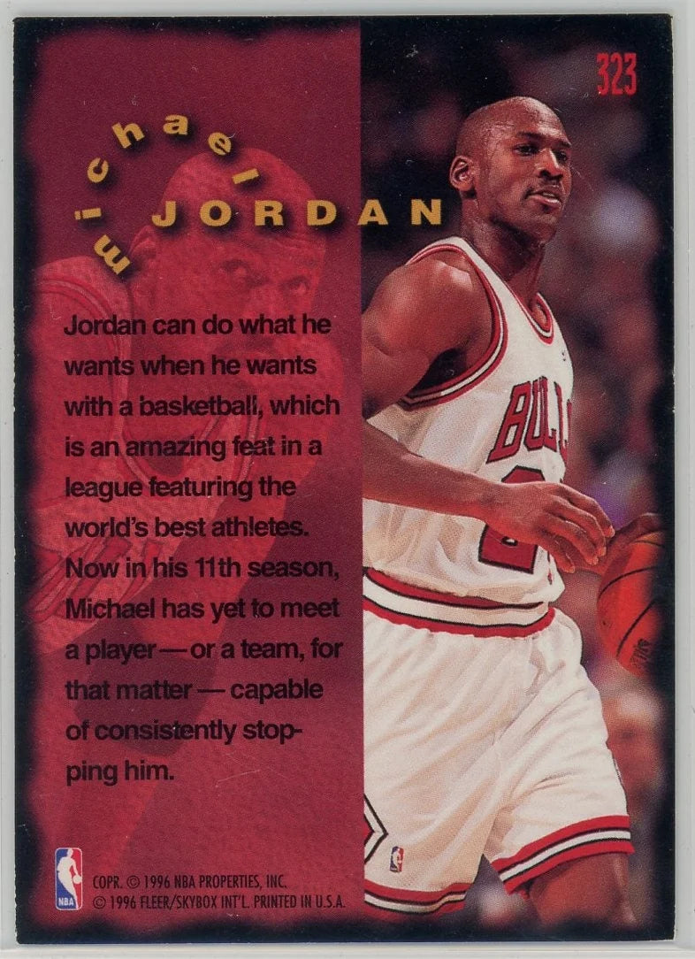 Michael Jordan Fleer '95-'96 Firm Foundation #323