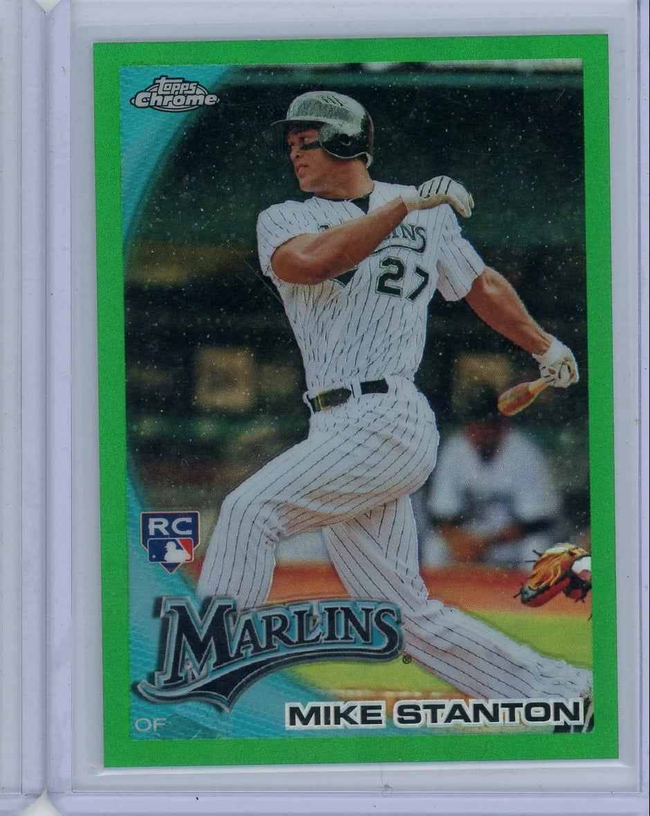 Mike (Giancarlo) Stanton 2010 Topps Chrome rookie card green ref. #'d 325/599