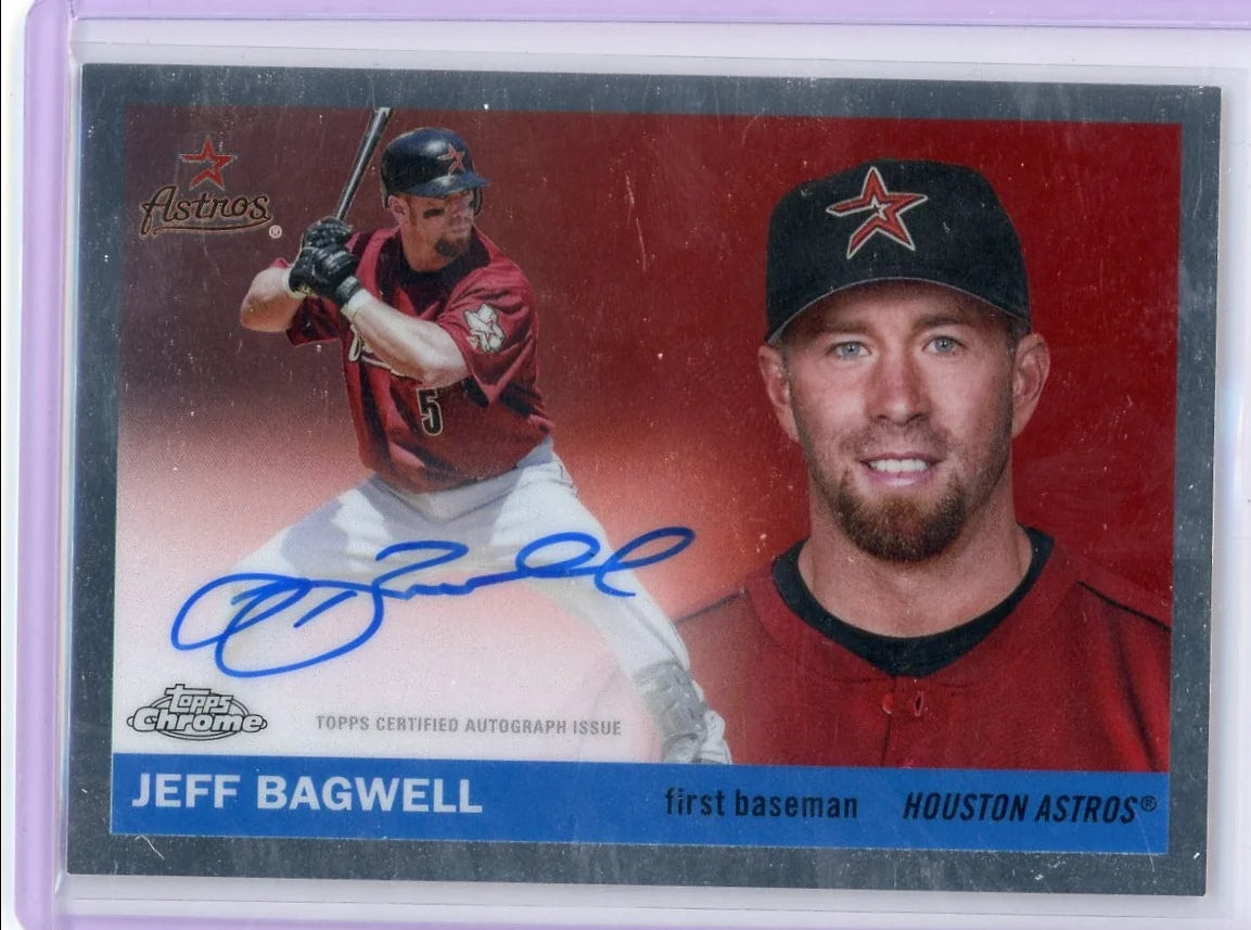 Jeff Bagwell Topps Chrome Platinum Baseball Autograph