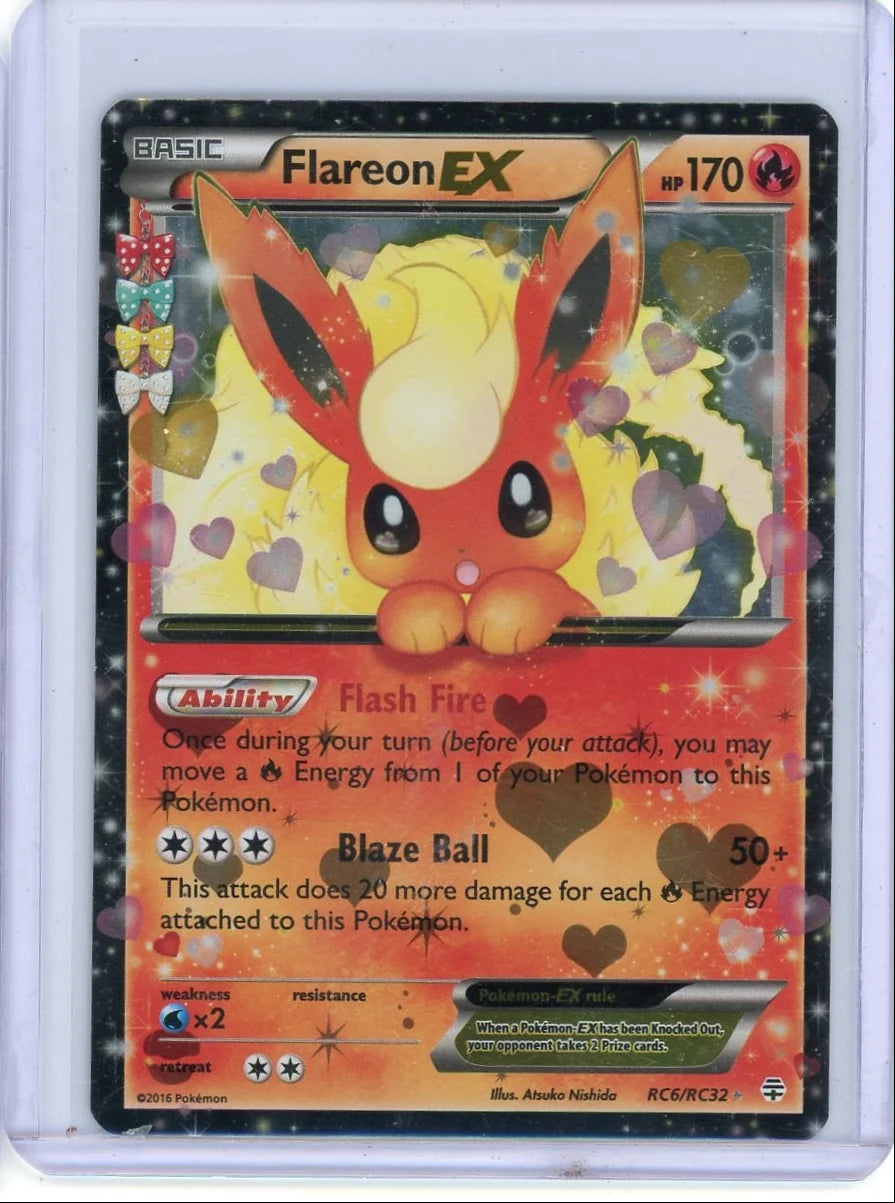Flareon EX Pokémon Generations Radiant Collection Ultra Rare #RC6/RC32