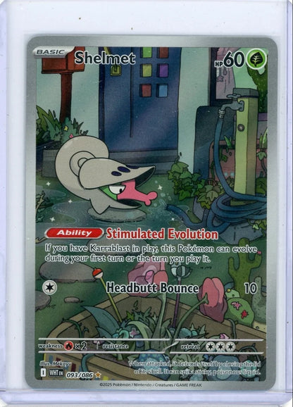 Shelmet 2025 Pokemon White Flare Illustration Rare #093/086
