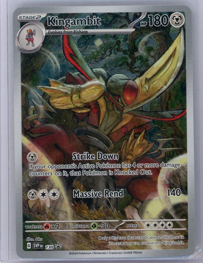 Kingambit Pokémon Scarlet & Violet Black Star Promo #130