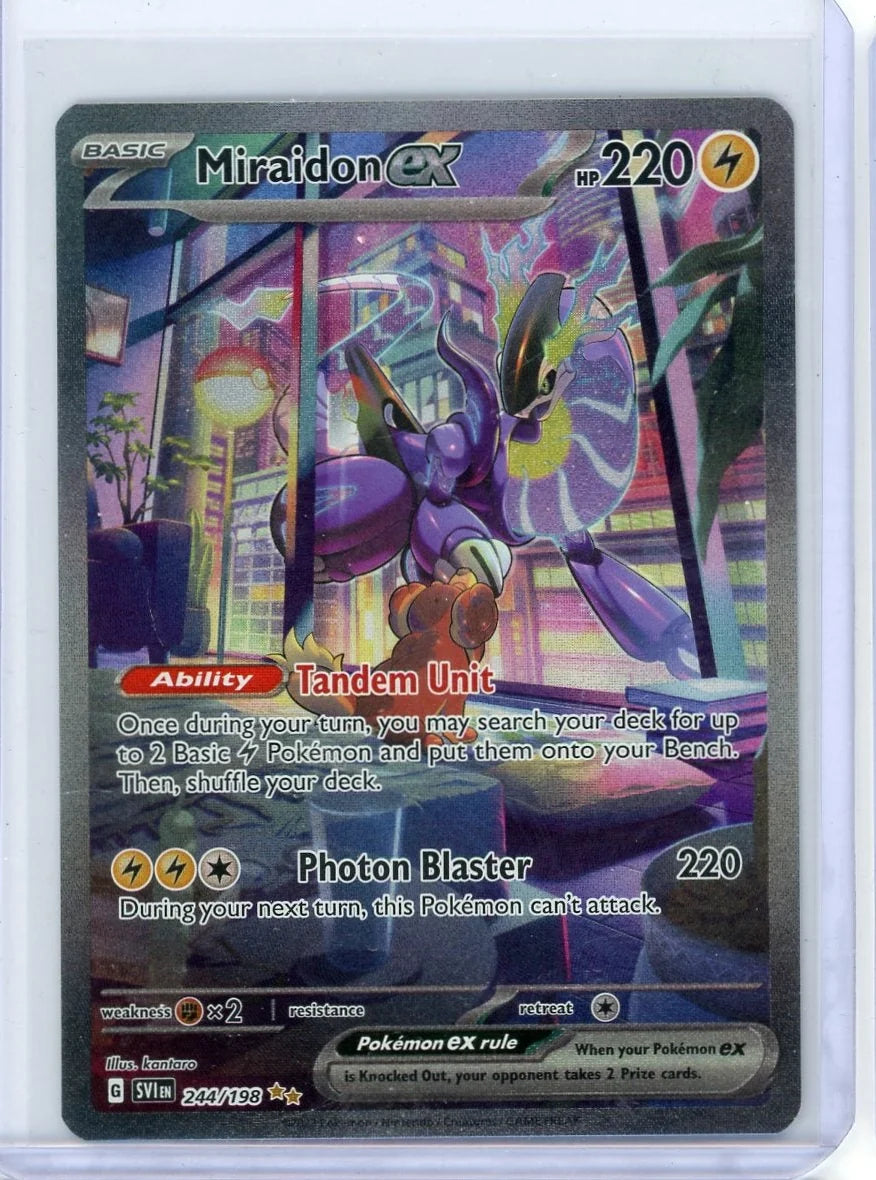 Miraidon ex Pokémon Scarlet & Violet Special Illustration Rare #244/198