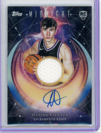 Maxime Raynaud 2025 Topps Midnight Rookie Jersey Autograph