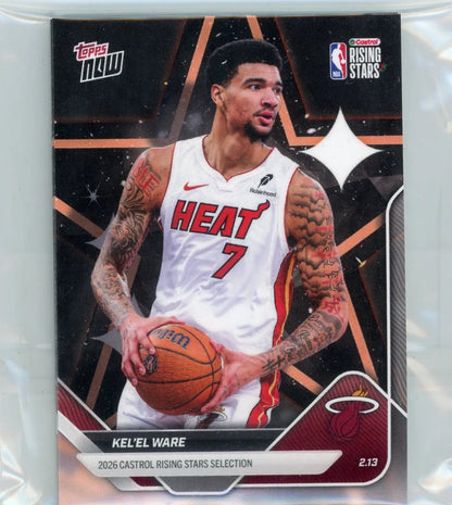 Kel'el Ware 2026 Topps NOW Rising Stars RC #RS8
