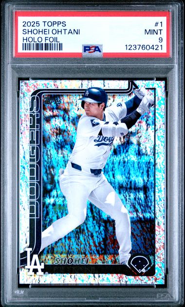 Shohei Ohtani 2025 Topps Holo Foil #1 PSA 9