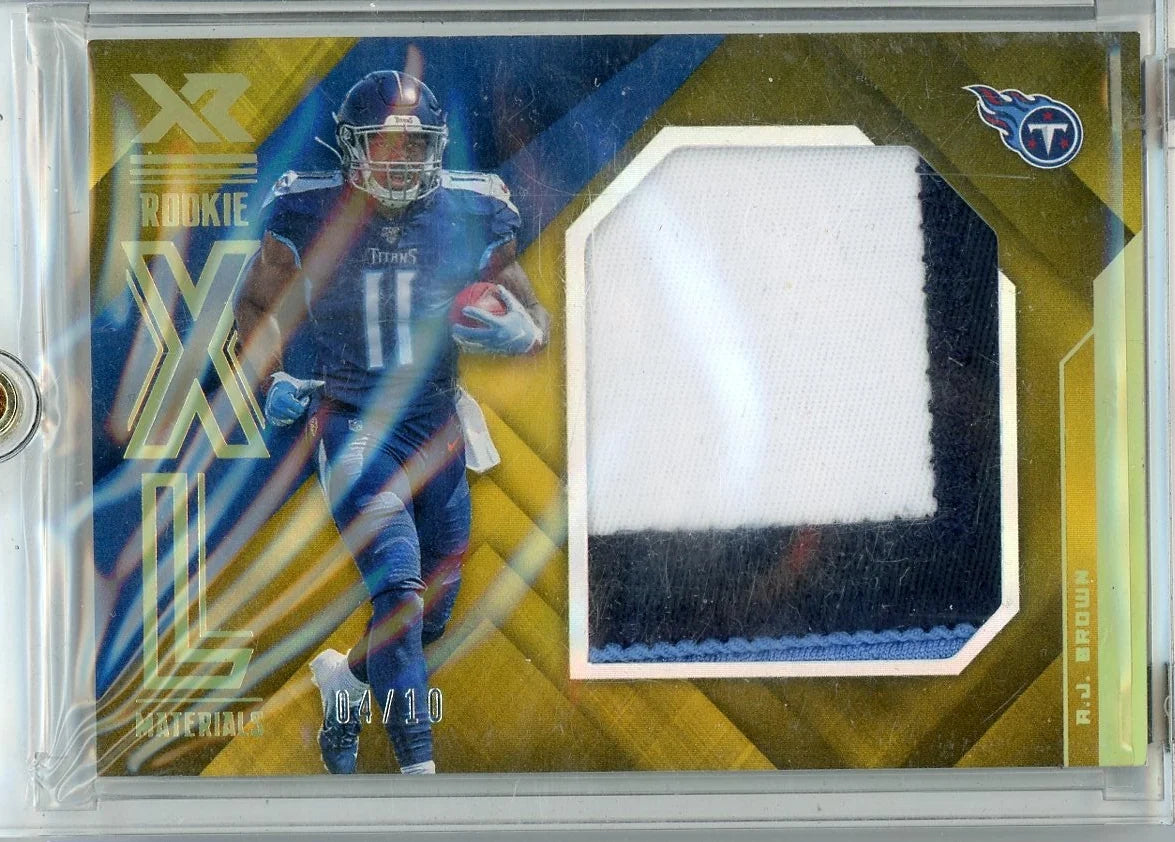 AJ Brown 2019 Panini XL Materials rookie patch #’d 04/10