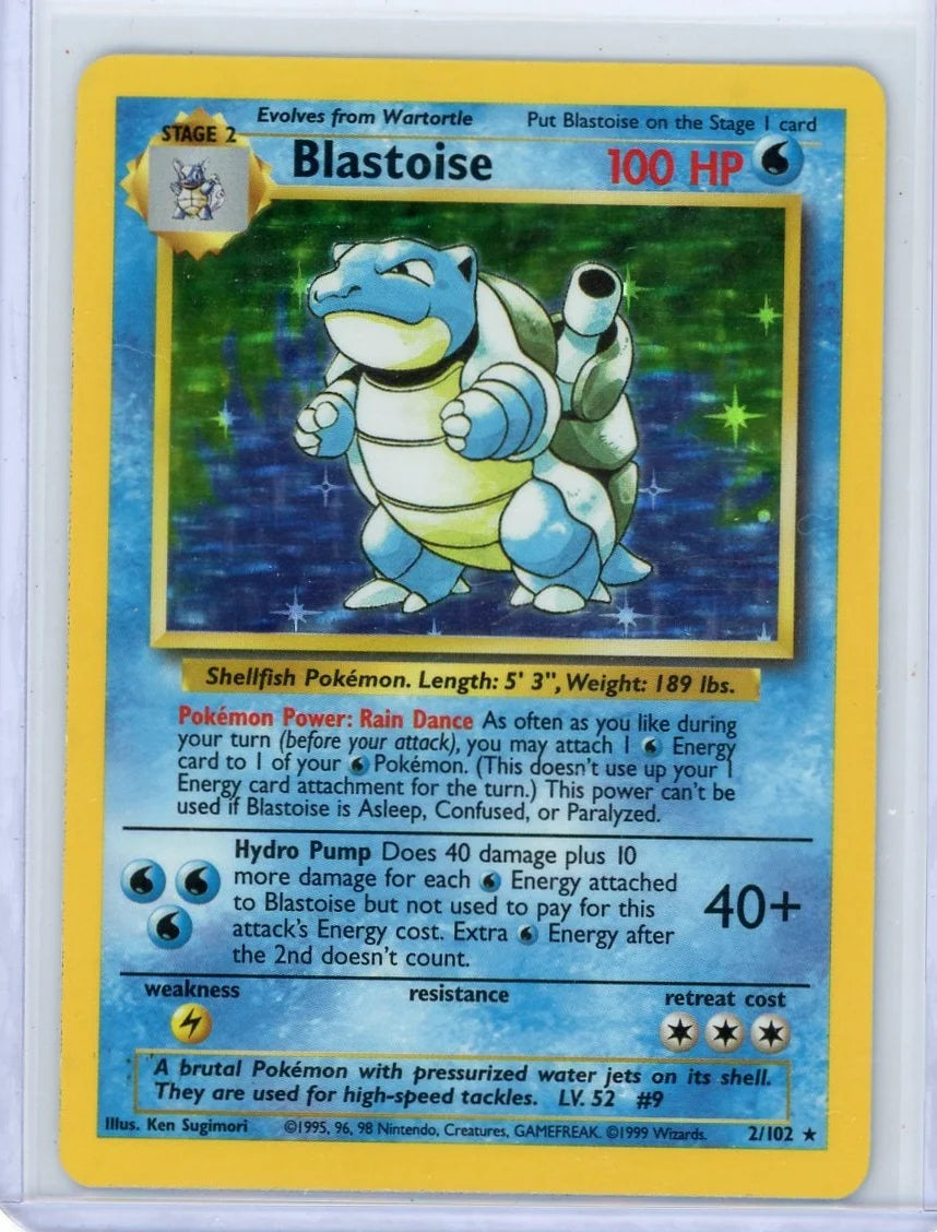 Blastoise Pokémon Base Set Holo #2/102 (LP)