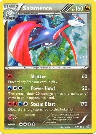 Salamence - 57/108 (Cosmos Holo) (057/108) (Blister Exclusives) (BLE)
