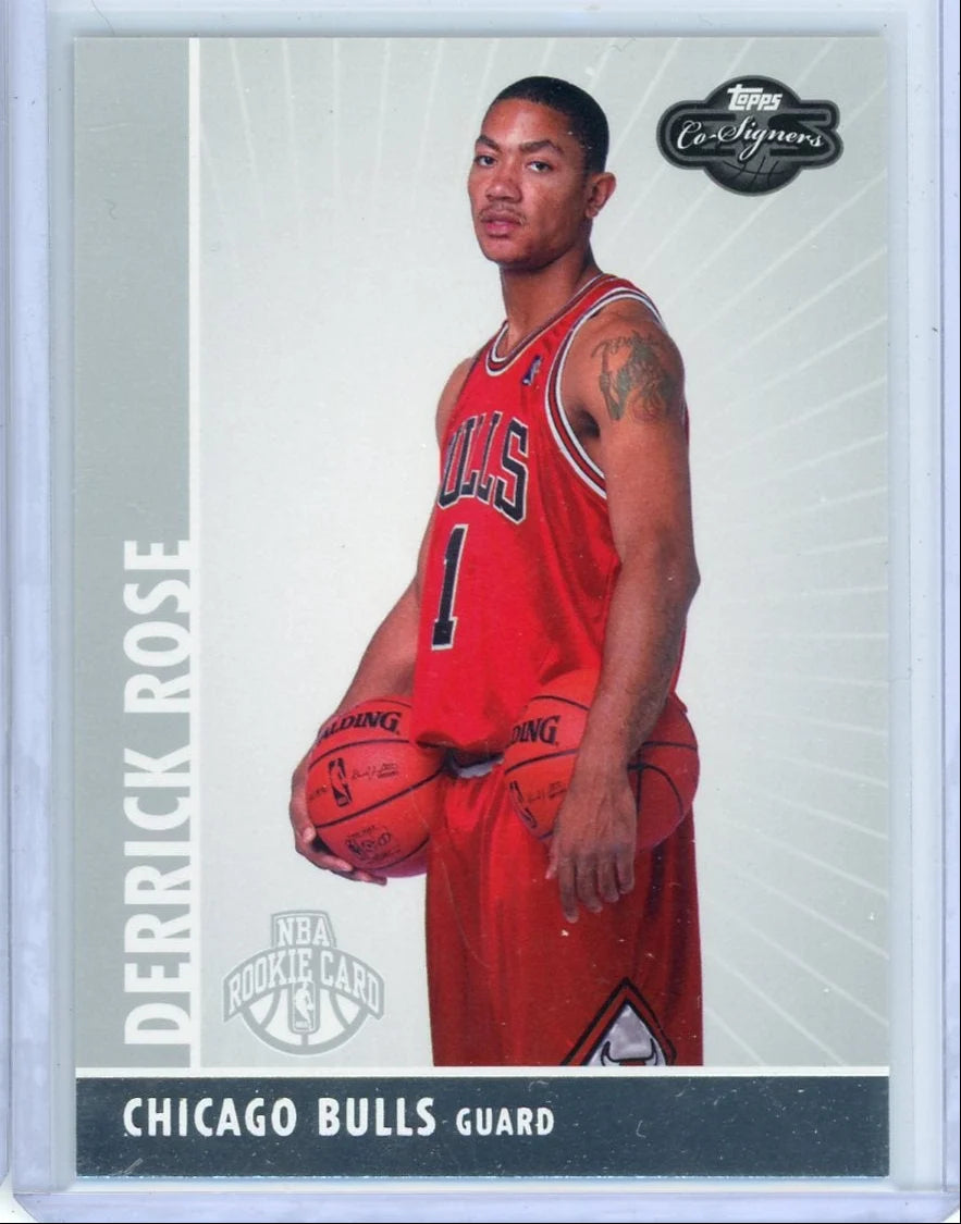 Derrick Rose 2008 Topps Co-Signers rookie card #'d 0847/2008