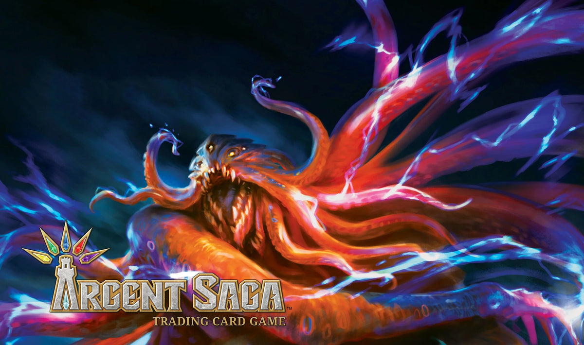 Argent Saga TCG Rubber Playmat - Azure Guardian