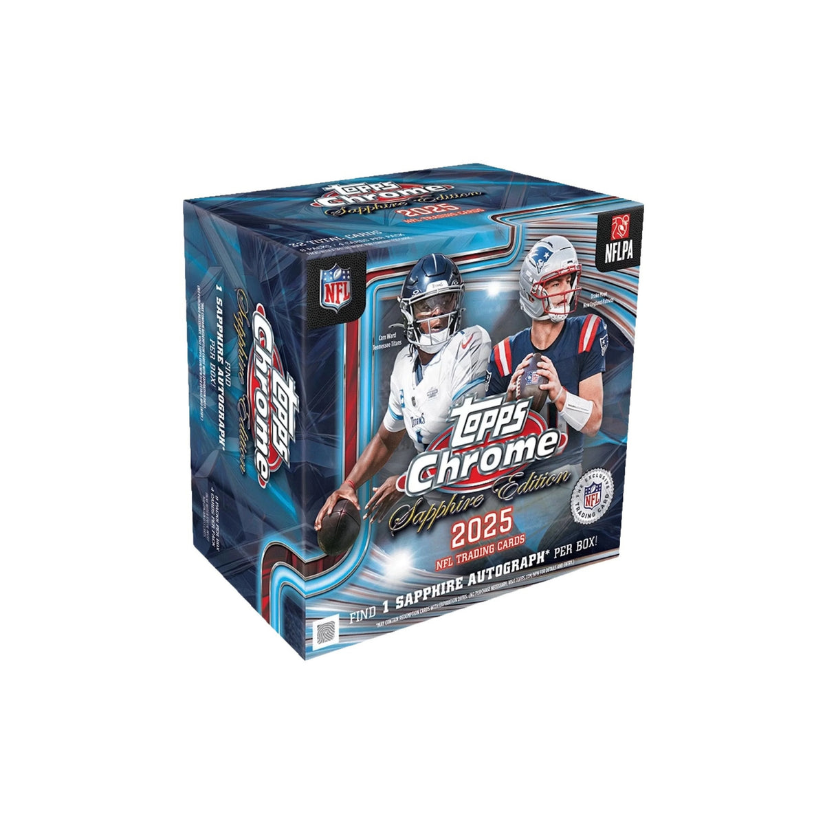 2025 Topps Chrome Football Sapphire Edition 10 Box Case