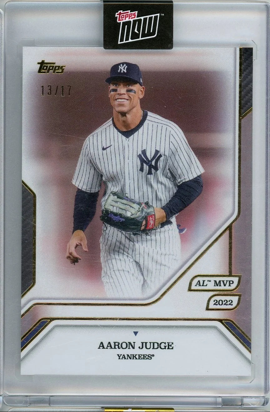 Aaron Judge 2025 Topps Now MVP Collection Rose Gold #'d 13/17
