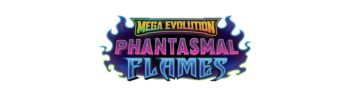Pokémon Mega Evolutions Phantasmal Flames Mini Portfolio w/ Booster Pack