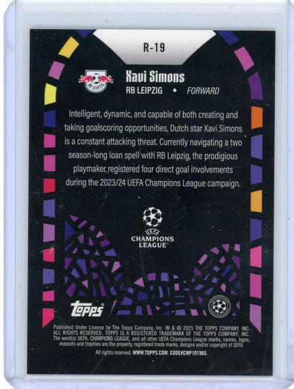 Xavi Simmons 2025 Topps Merlin UEFA Champions League Renaissance SSP Case Hit
