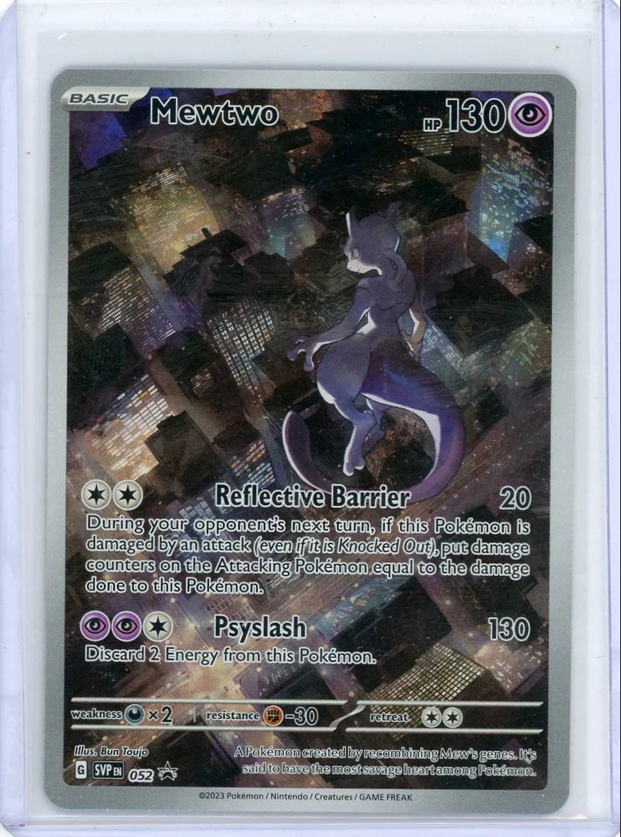 Mewtwo ex Pokémon Scarlet & Violet Black Star Promo #052