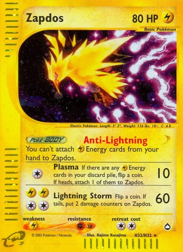Zapdos (H32) (H32/H32) (Aquapolis) (AQ)