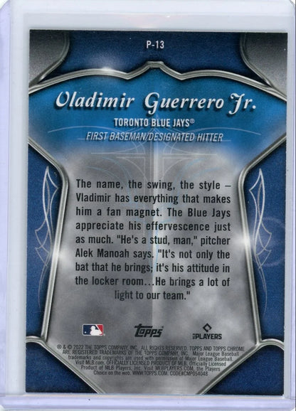 Vladimir Guerrero Jr. 2022 Topps Chrome Plaques