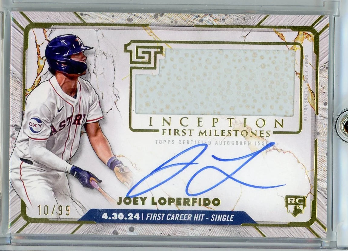 Joey Loperfido 2024 Topps Inception First Milestones RPA #'d 10/99