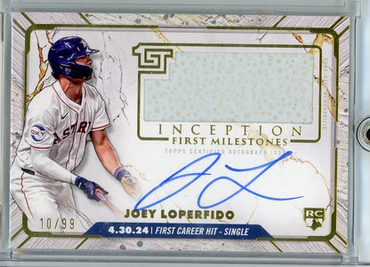 Joey Loperfido 2024 Topps Inception First Milestones RPA #'d 10/99