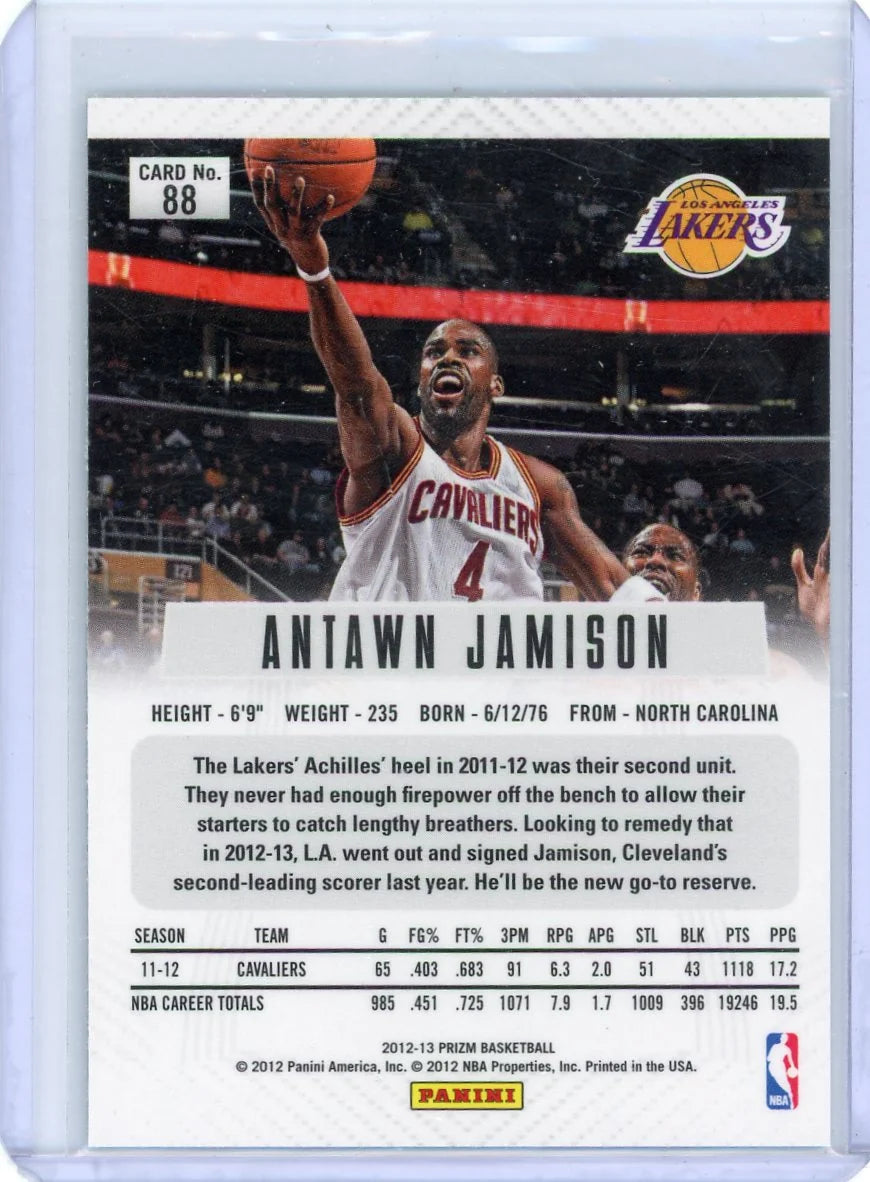 Antawn Jamison 2012-13 Panini Prizm Silver
