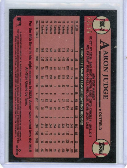 Aaron Judge 2024 Topps Chrome Silver Pack purple #'d 72/75