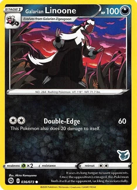 Galarian Linoone - 036/073 (Eevee Stamped) (036/073) (Battle Academy 2022) (BA22)