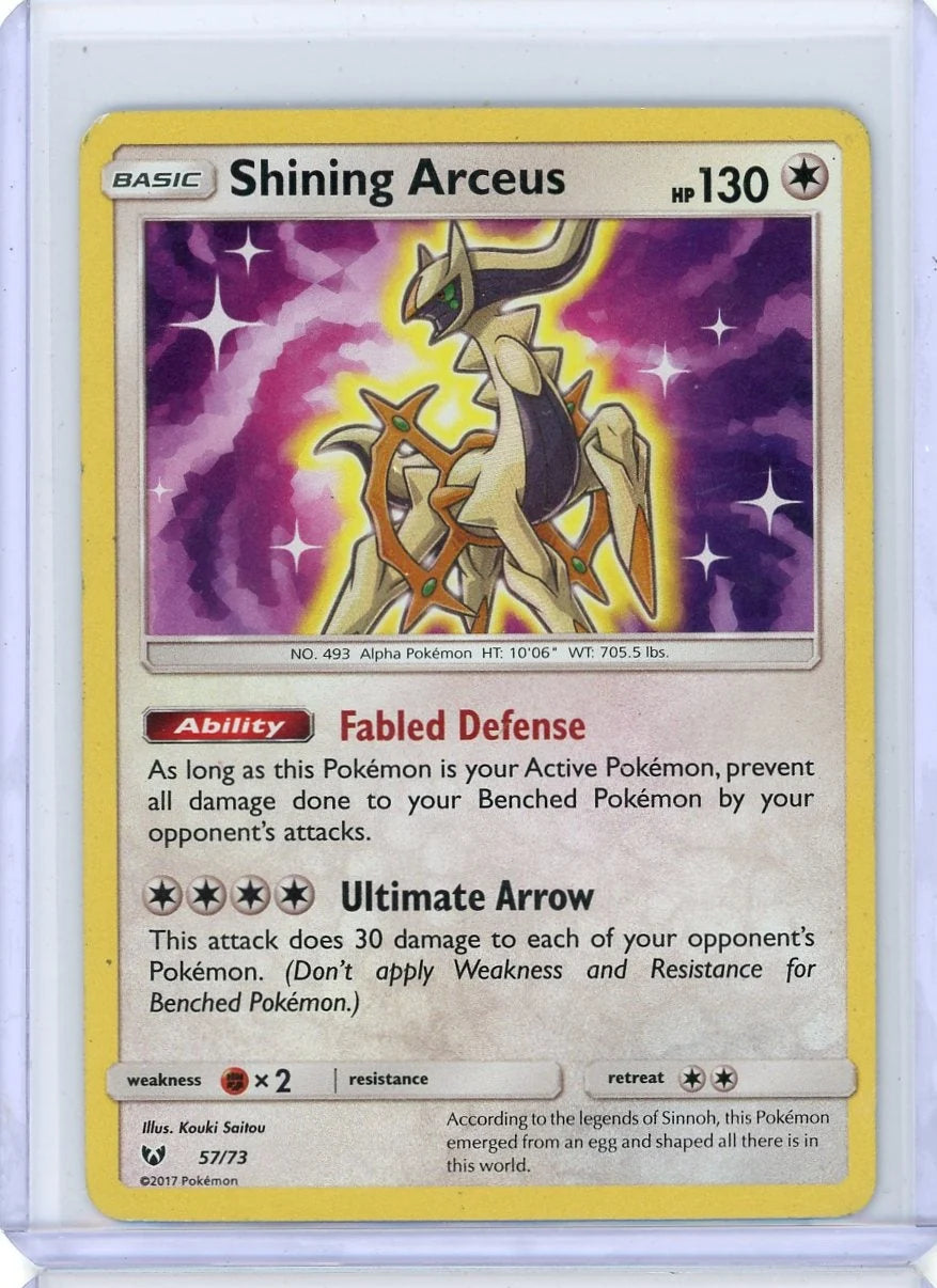 Shining Arceus 2017 Pokémon Shining Legends #57/73