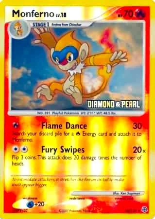 Monferno - 56/130 [Diamond & Pearl] (056/130) (Burger King Promos) (BKP)