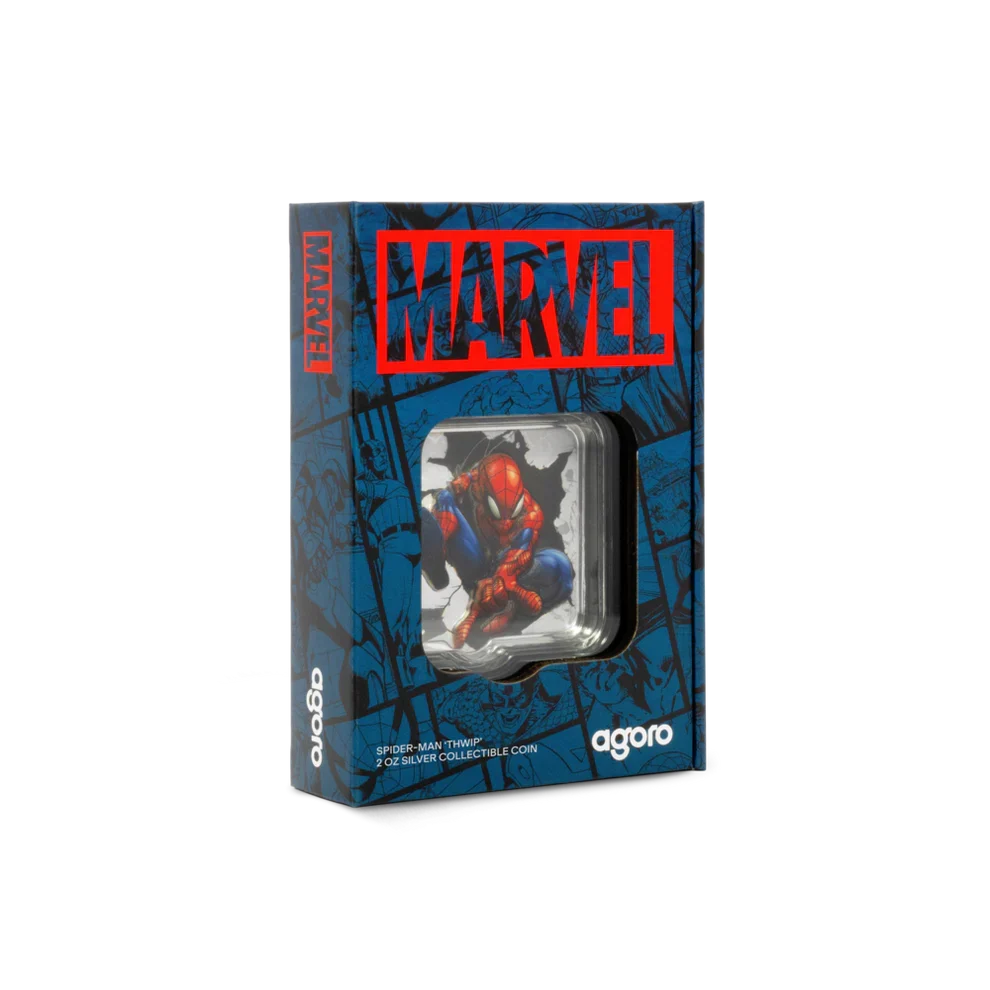 New Zealand Mint Marvel Spider-Man 'Thwip' 2oz Silver Coin