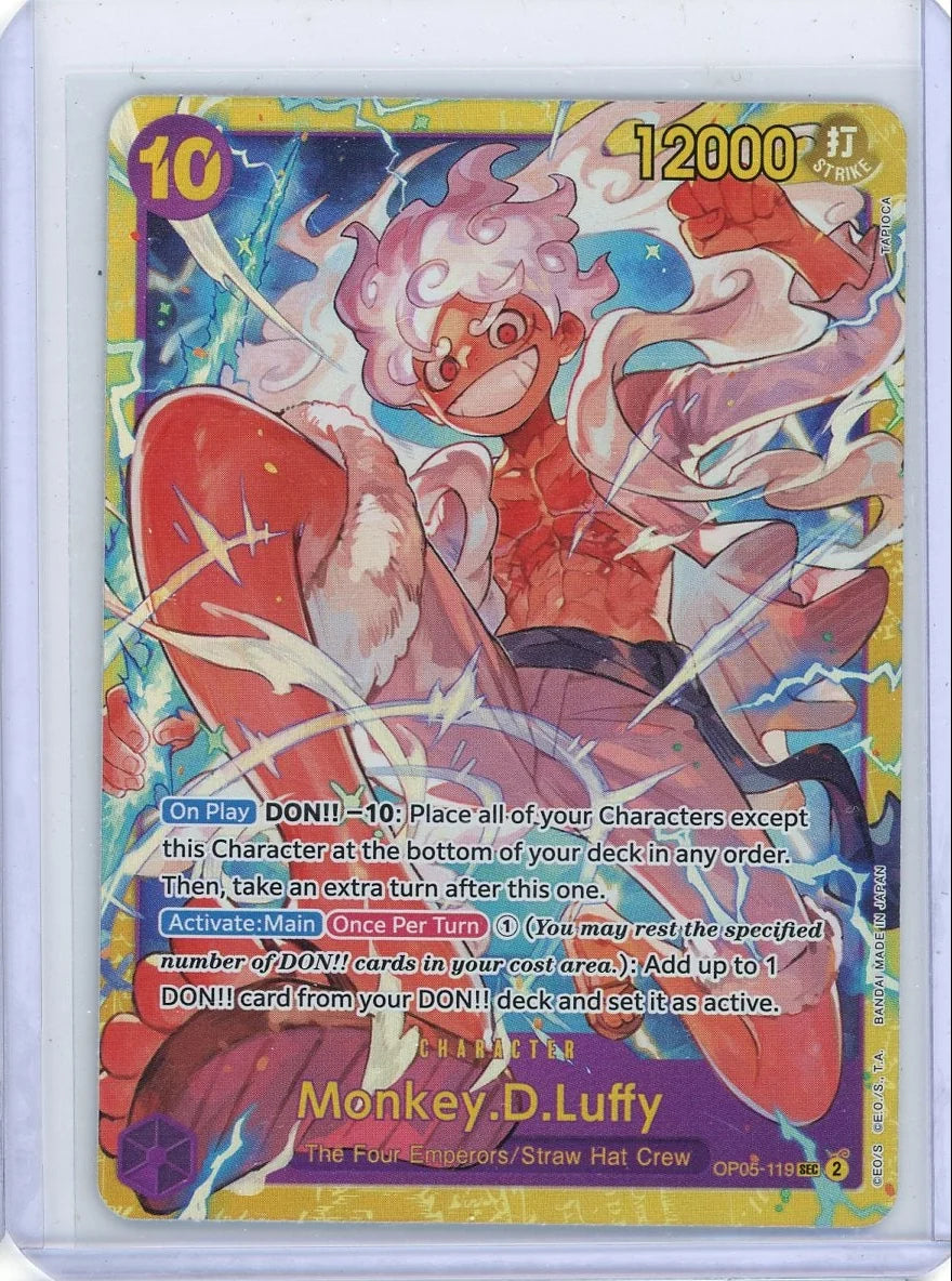 Monley.D.Luffy One Piece Awakening of the New Era Secret Rare #OP05-119