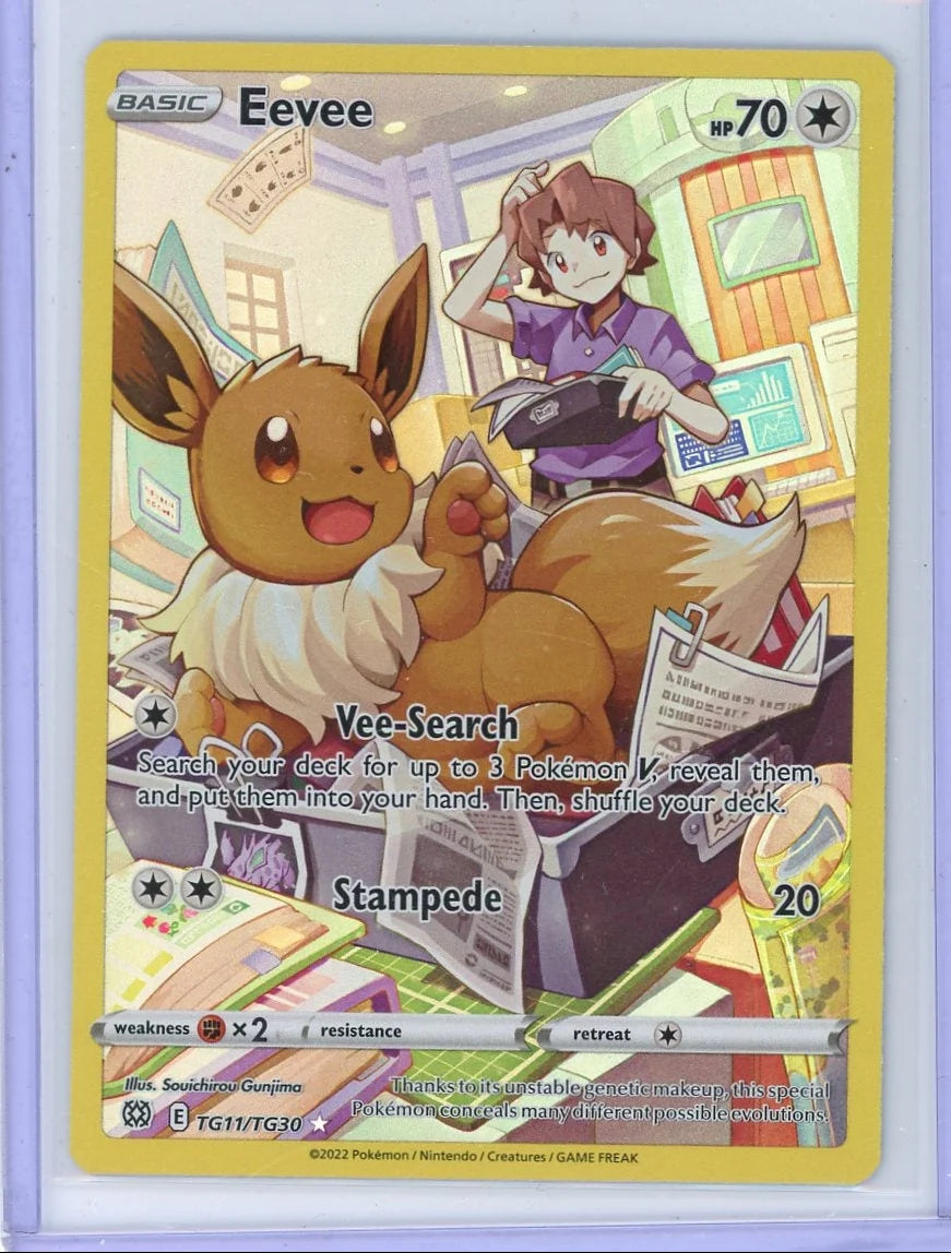 Eevee Pokémon Brilliant Stars Trainer Gallery #TG11/TG30
