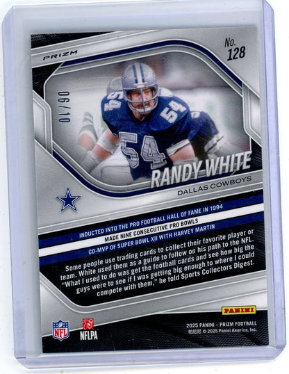 Randy White 2025 Panini Prizm Gold Choice Prizm #'d 06/10
