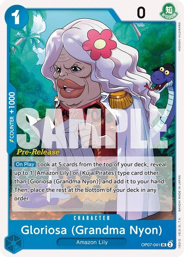 Gloriosa (Grandma Nyon) (OP07-041) (500 Years in the Future Pre-Release Cards) (OP07 PRE)