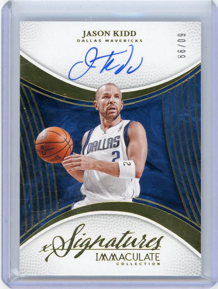 Jason Kidd 2024-25 Panini Immaculate Collection Signatures Auto #'d 60/99