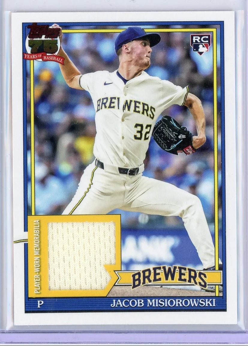 Jacob Misiorowski 2026 Topps Series 2 Player Worn Memorabilia #91R-JMI